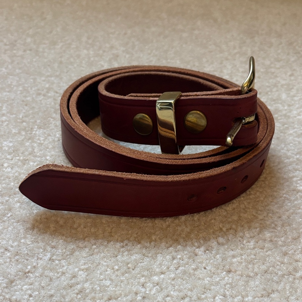 Classic Brown Leather Belt